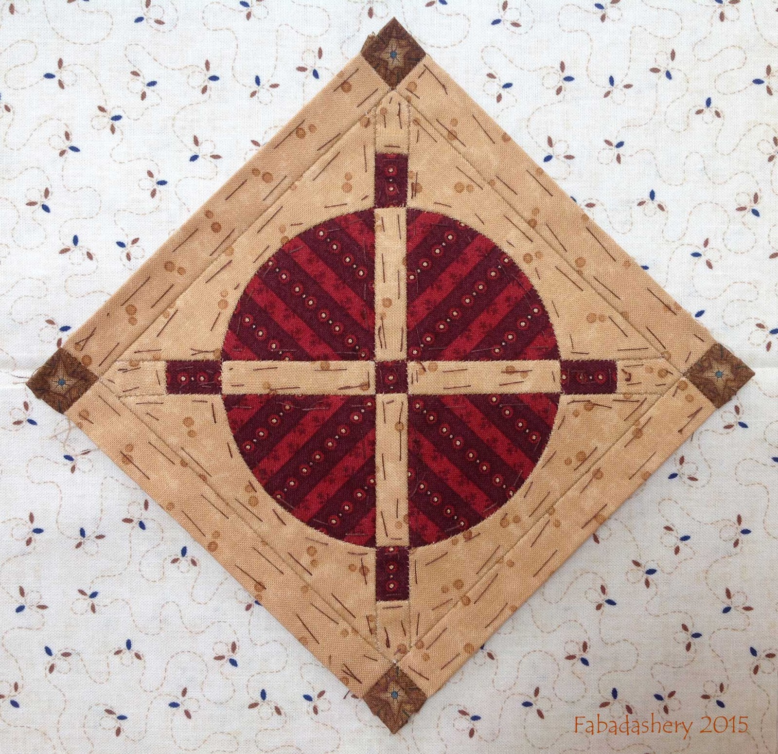 Fabadashery Dear Jane Quilt Sashing and Cornerstones