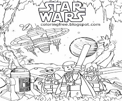 wars lego coloring printable drawing robot clipart space r2 force teens d2 legoland kid minifigure vehicles lightsaber lunar venture innovative