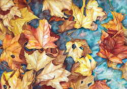 leaves autumn painting paintings oman jacque gorgeous
