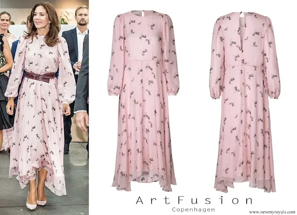 Crown Princess Mary wore Art Fusion Copenhagen Frieda Chiffon Dress