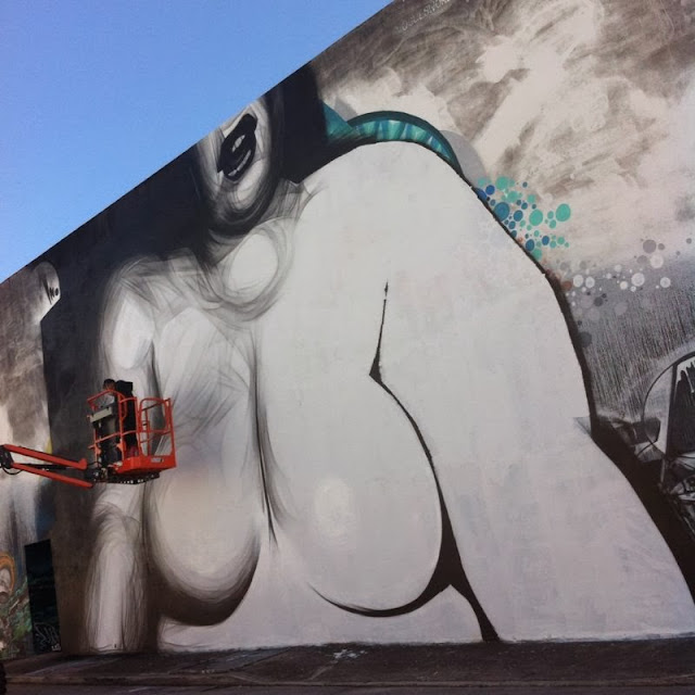 Street art by Greek artist iNO in Miami, Florida for Art Basel 2013. 5