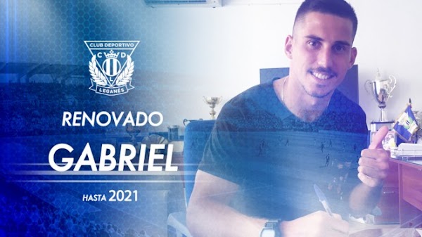 Oficial: El Leganés renueva hasta 2021 a Gabriel