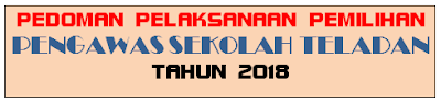 Pedoman Pelaksanaan Pemilihan Pengawas Sekolah Teladan Tahun JUKNIS PEMILIHAN PENGAWAS SEKOLAH TELADAN TAHUN 2018