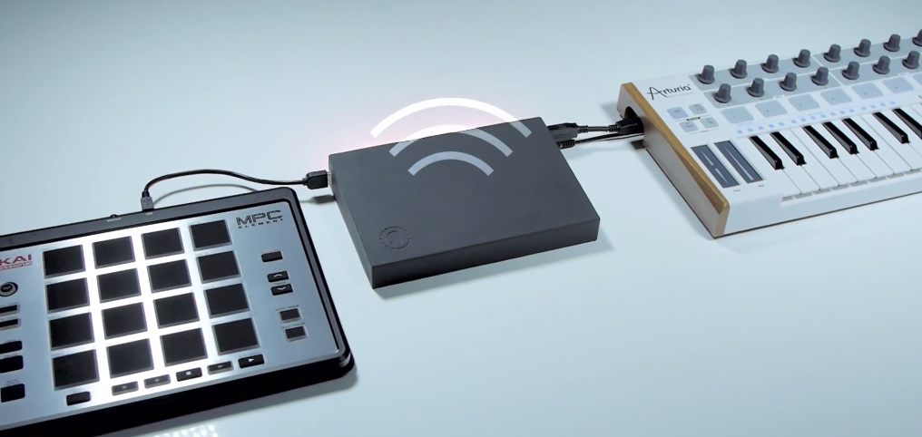 you connect your USB MIDI controllers to your iOS music apps wirelessly ove...
