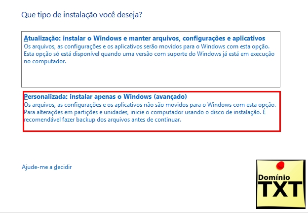 DominioTXT - Windows 10 Instalação
