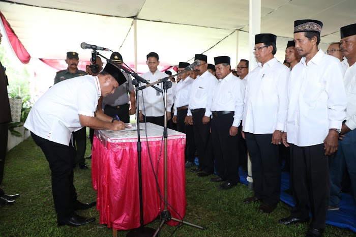 144 Badan Permusyawaratan Desa (BPD) Dikukuhkan, Nanang Harap Kepala Desa Beserta BPD Saling Bersinergi.