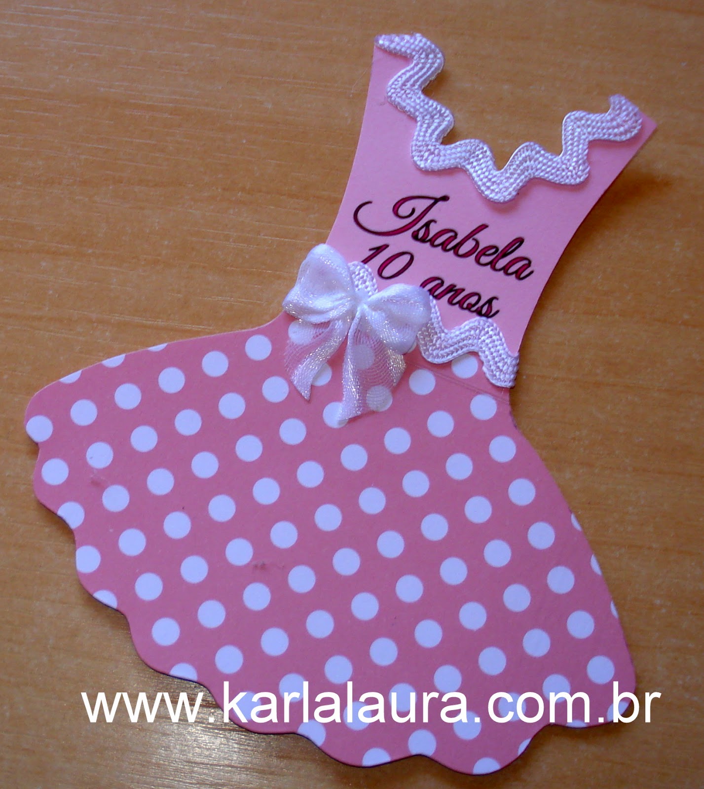 Convite de aniversário 10 anos Isabela - Novidade! - Karla Laura