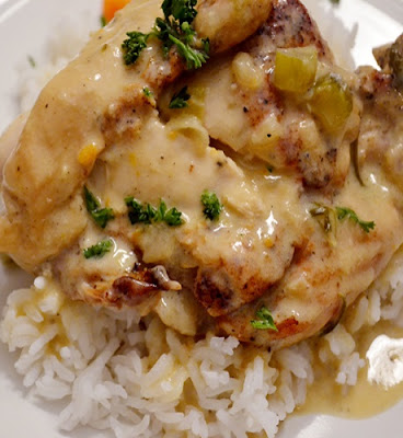 slow cooker chicken fricassee