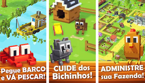 Blocky Farm. Os melhores jogos de fazenda