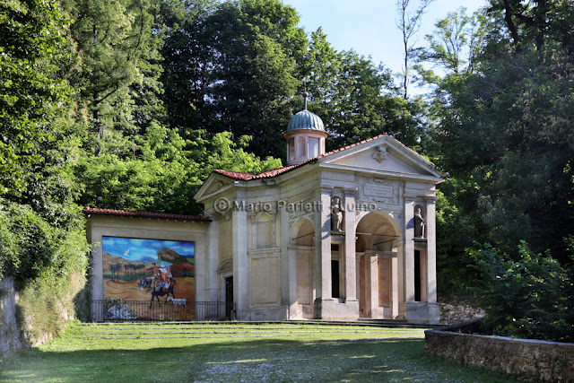 Sacro Monte di Varese III terza cappella e affresco Guttuso