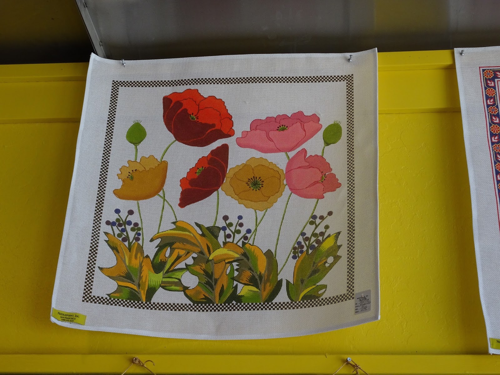 The French Tangerine needlepoint update and a san francisco shop