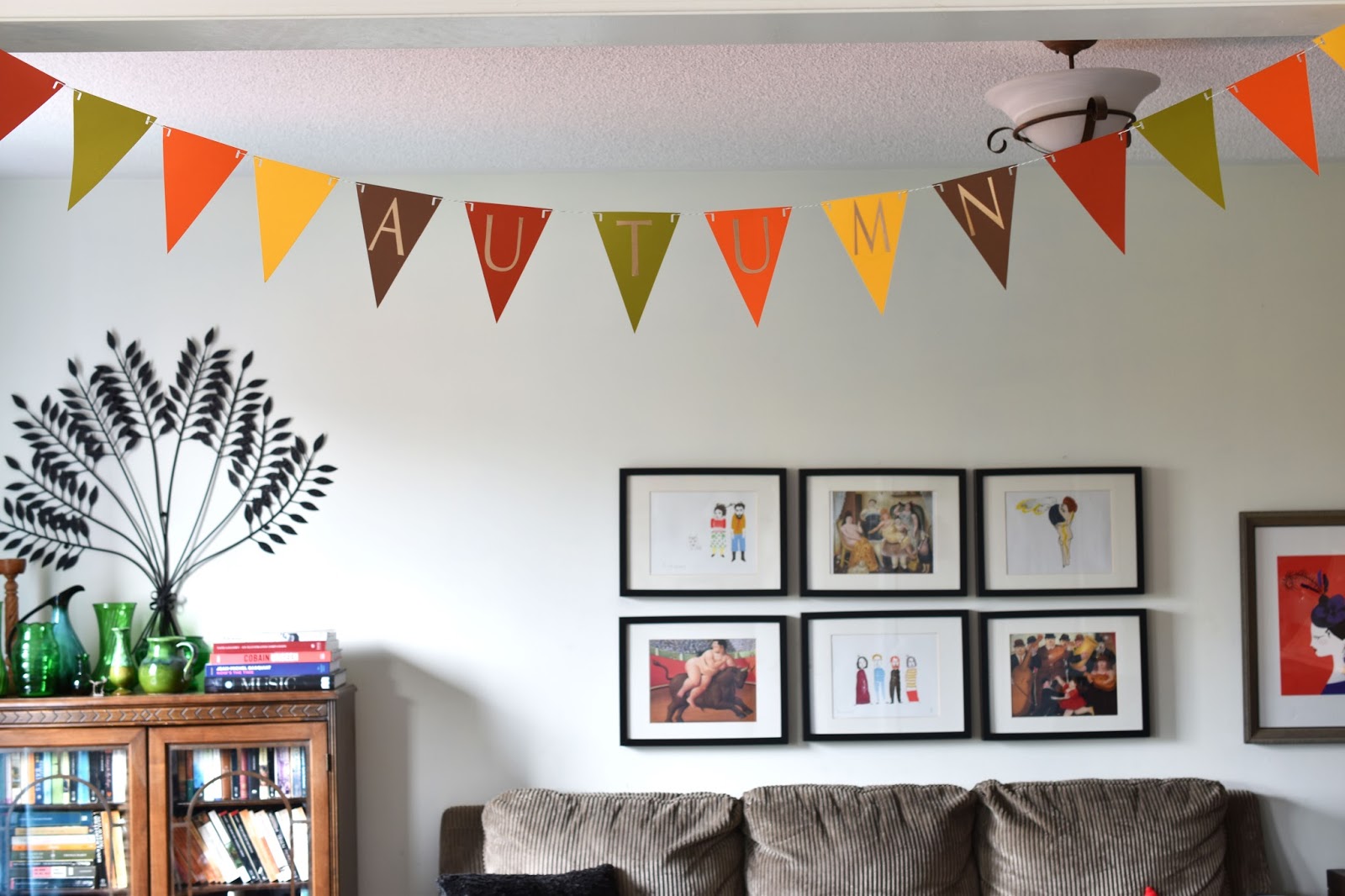 Woman in Real Life: How To Make An Easy Fall Pennant Banner With Your