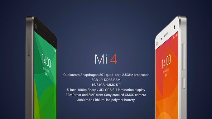 Xiaomi - Mi4 Smartphone Specification