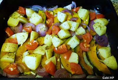 Legumes assados no forno