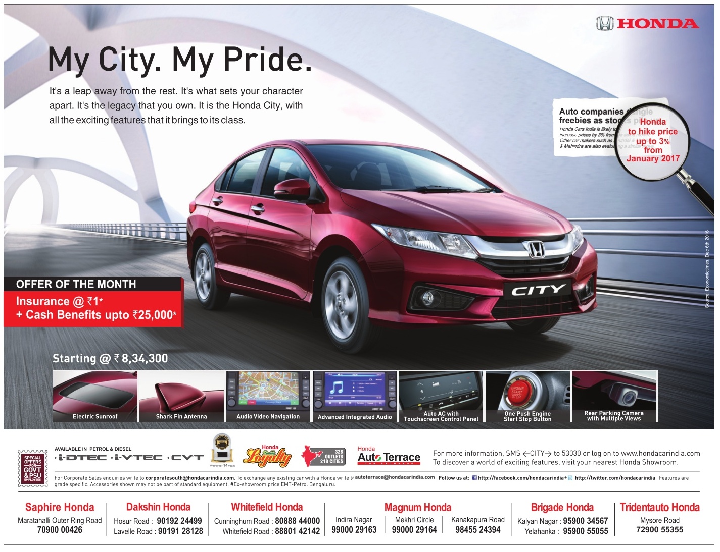 Honda cars Zero (0) down payment, Best exchange rates and Best