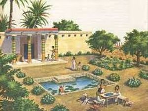 Resultado de imagen para jardines egipcios