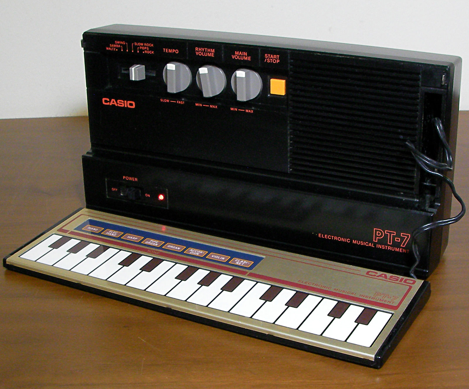 MATRIXSYNTH Casio PT7 Portable Synthesizer Keyboard and Analog Drum