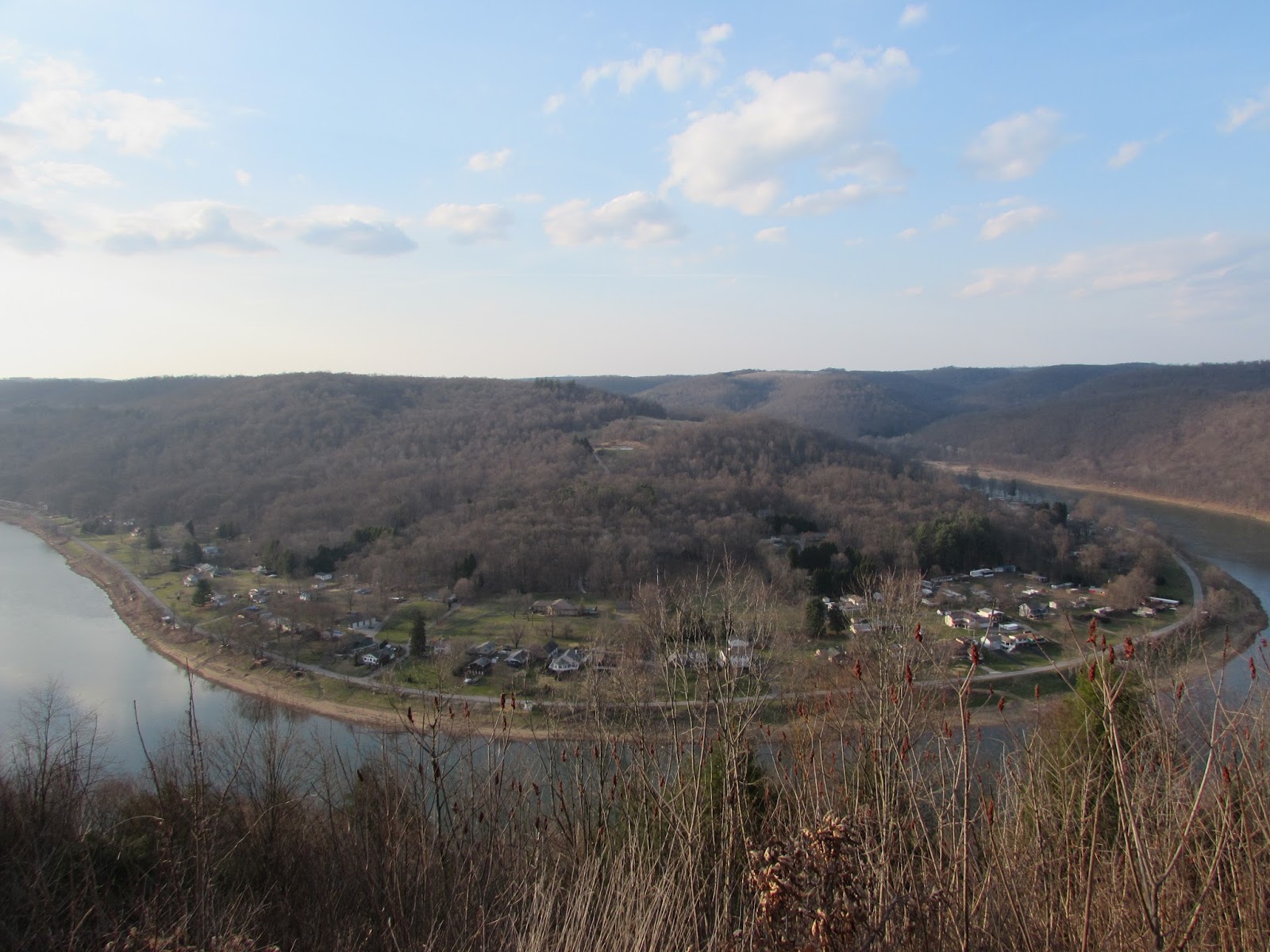 Brady's Bend Terrific Overlook of the Allegheny River in Clarion