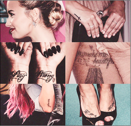 Resultado de imagem para demi lovato tattoo