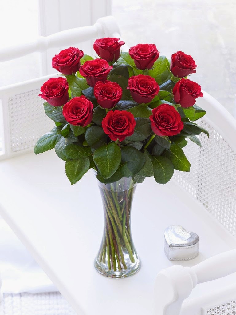 Send a Red Rose Pictures to girlfriends on New Year Happy new year