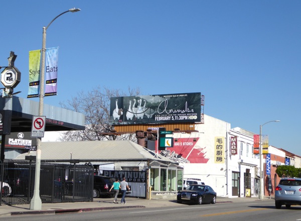 Animals HBO series billboard Melrose Avenue Animals HBO series billboard