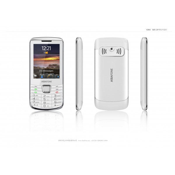 Asiafone AF722, Handphone Candybar Dual SIM Kamera 1.3MP WiFi TV Mobile