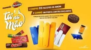Promoção Tá Na Mão Amori Richester 2019  - Ganhe Porta Cartão