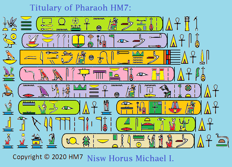Titulary of Pharaoh HM7-1:
