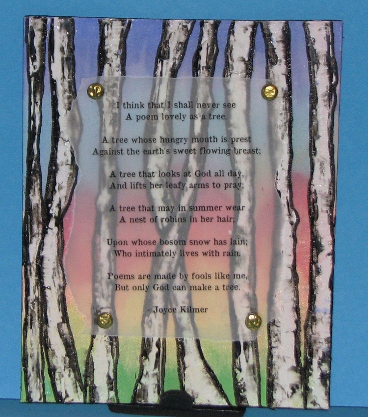 Ink Stains A poem as lovely as a tree....