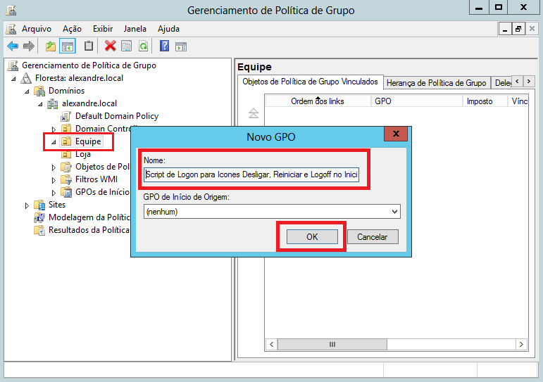 Identidade MCP: Configurando Script de Logon com GPO - Adicionar ícones ...