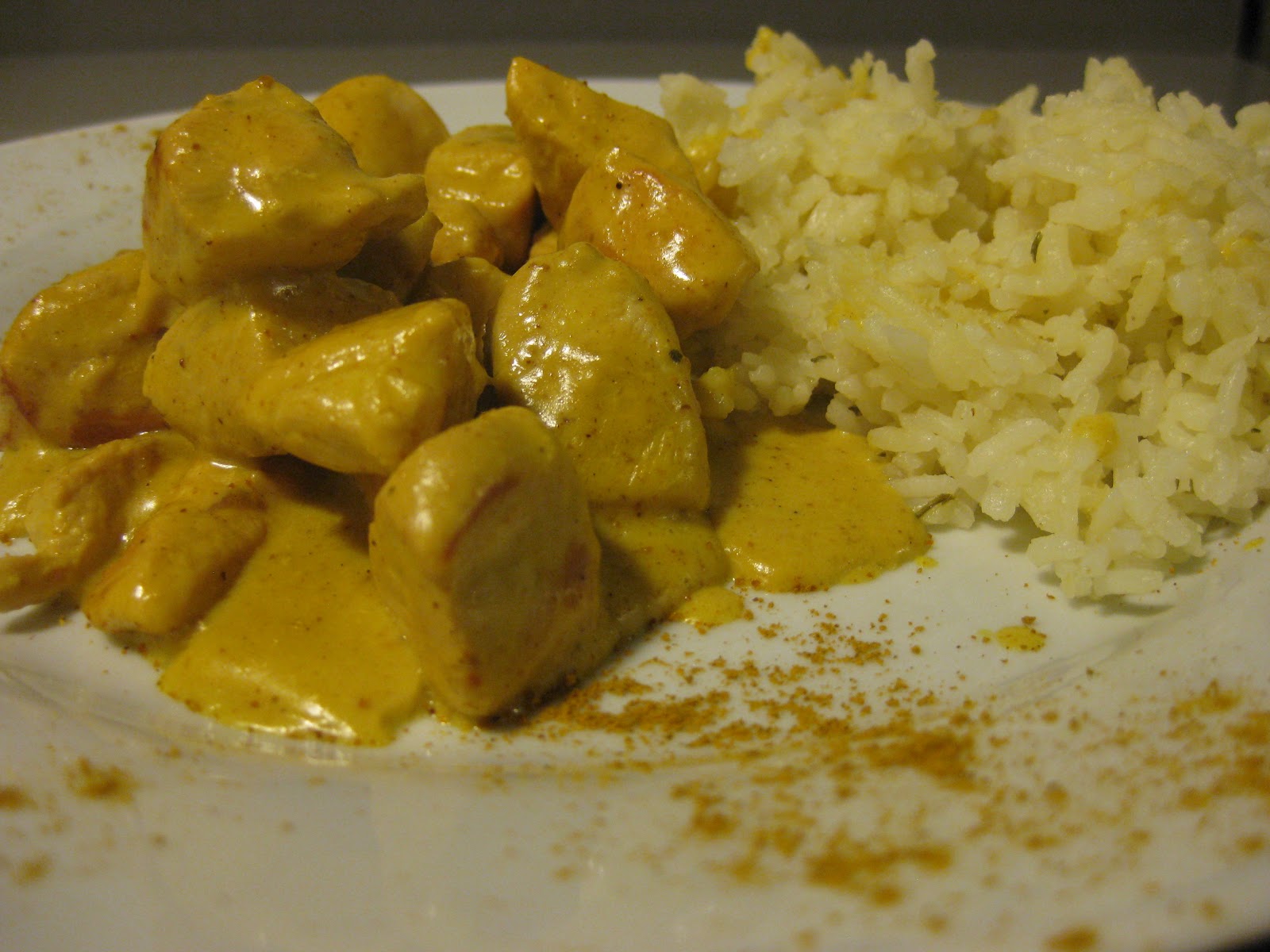 recetas paso a paso Pollo al curry y arroz pilaf