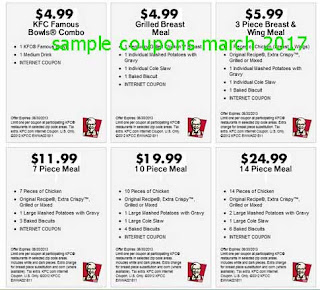free Kfc coupons for march 2017 free Kfc coupons for march 2017