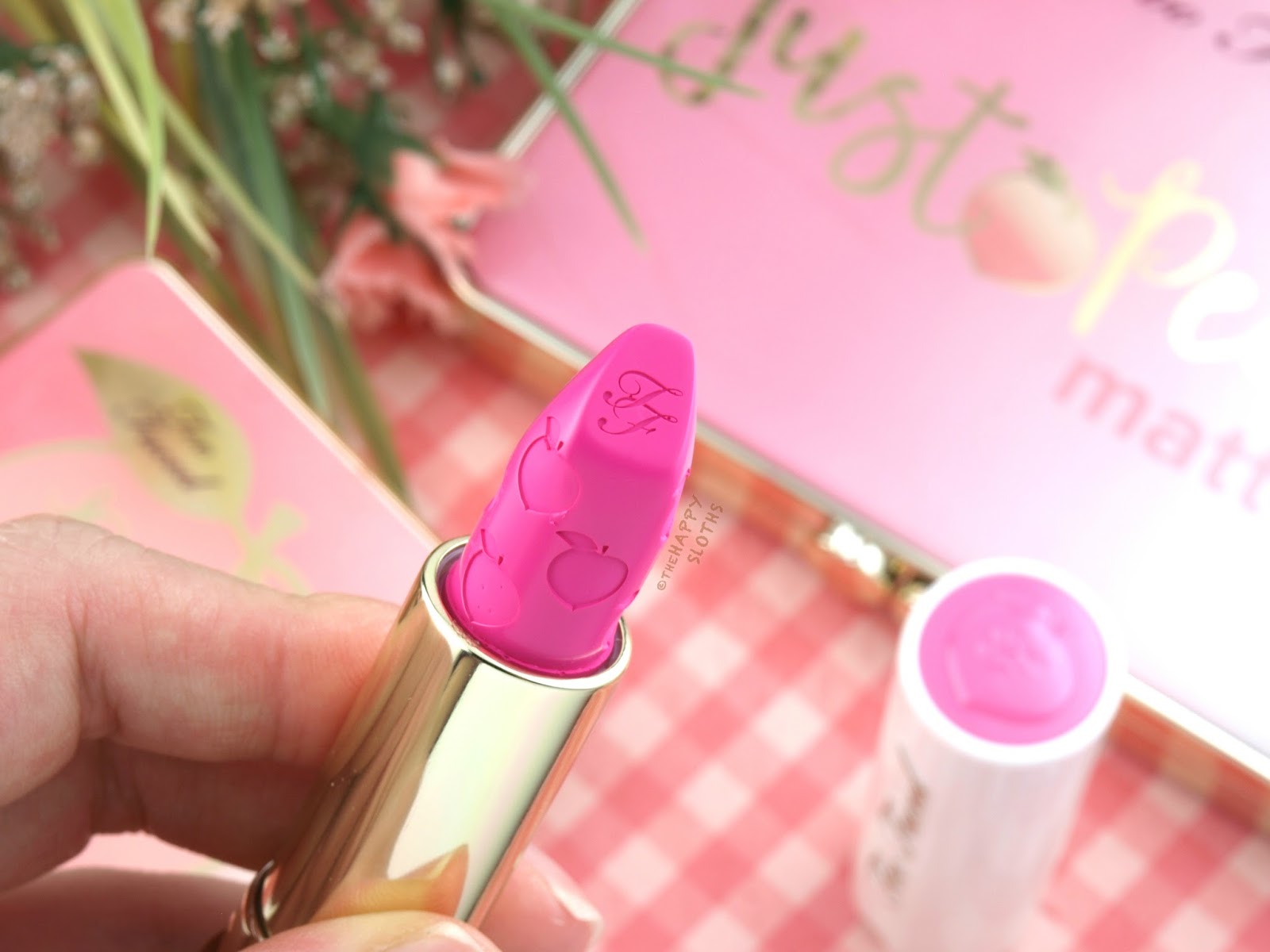 Too Faced Peaches & Cream Collection | Peach Kiss Moisture Matte Long Wear Lipstick: Review and Swatches