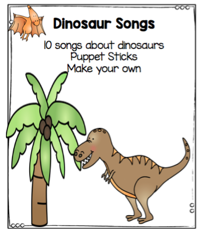 Dinosaur Songs for Preschool ~ Preschool Printables