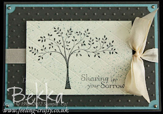 Hopeful Thoughts Sympathy Card by Stampin' Up! Demonstrator Bekka Prideaux. www.feeling-crafty.co.uk