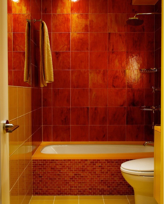 Desain Kamar Mandi Unik Bernuansa Warna Merah Desain Kamar Mandi Unik Bernuansa Warna Merah