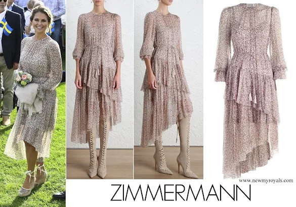 Princess Madeleine wore Zimmermann Cavalier Tier Dress