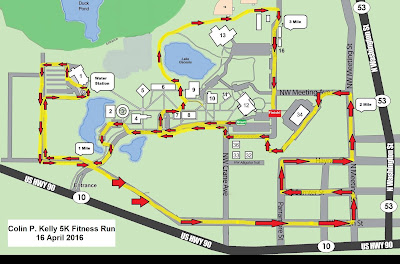 Course map for the 2016 Colin P. Kelly 5K in Madison, Florida. 2016 Colin P. Kelly 5K