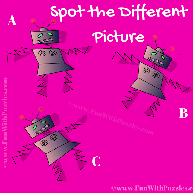 Spot the Different Bot: Odd One Out Puzzle for Teens