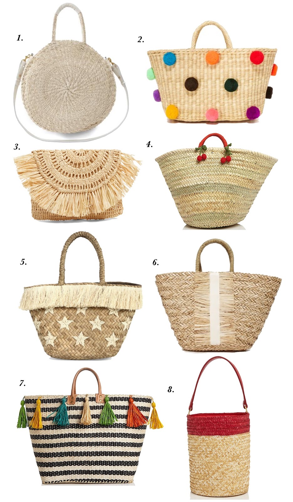 Straw Bags - Click through to see more on Something Delightful Blog!