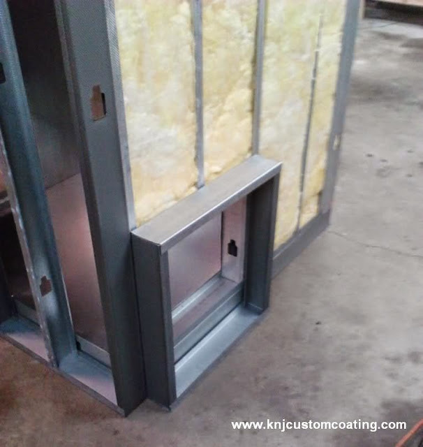 Powder coating oven insulation