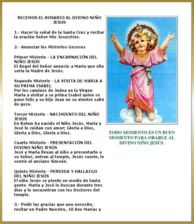 Lista 96+ Foto Oración Al Divino Niño Jesús Para Todos Los Días Cena Hermosa Lista 96+ Foto Oración Al Divino Niño Jesús Para Todos Los Días Cena Hermosa