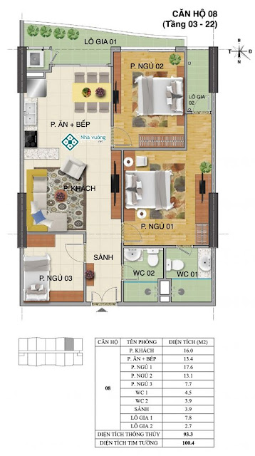 Căn hộ số 08 tòa Trường An- Tràng An Complex Căn hộ số 08 tòa Trường An- Tràng An Complex