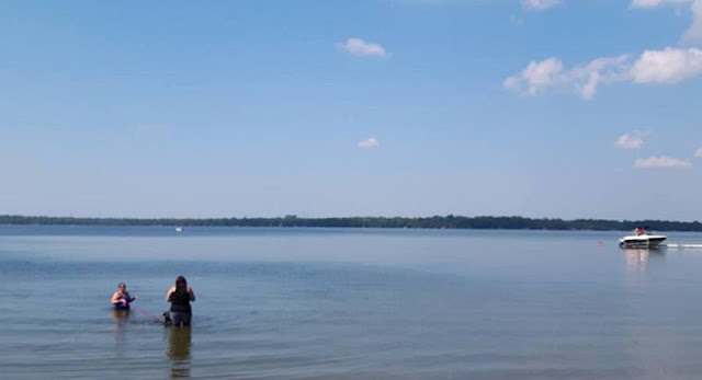 Bass Lake in Orillia, Ontario.