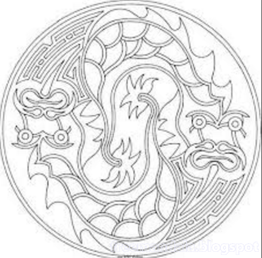 Drachen Mandala free