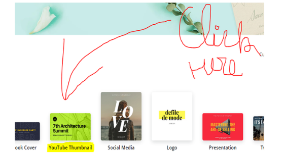 Visit/Download the Canva making Best YouTube Thumbnail