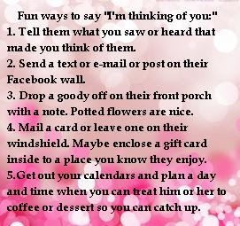 Pleasant Places How to say "I'm Thinking Of You"