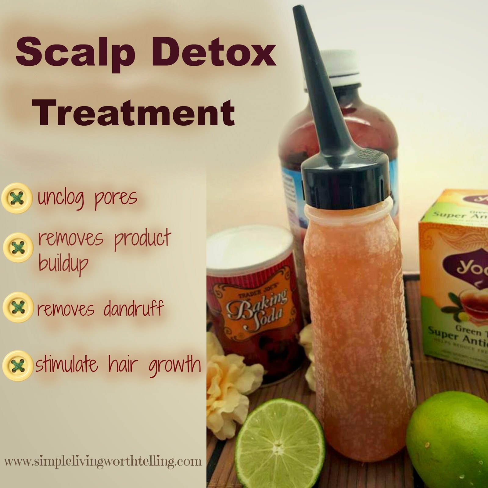 Simple Living Worth Telling DIY SCALP HAIR DETOX Green Tea