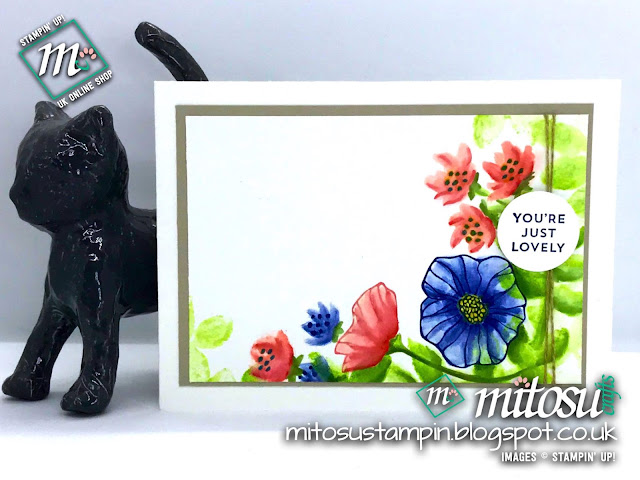 Stampin' Up! Oh So Eclectic SU Watercolour Card Idea order craft products from Mitosu Crafts UK Online Shop