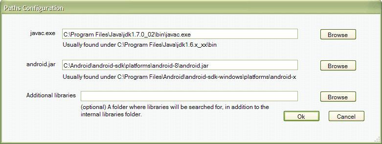 Path java android. Exe configurator. storybook path to config.